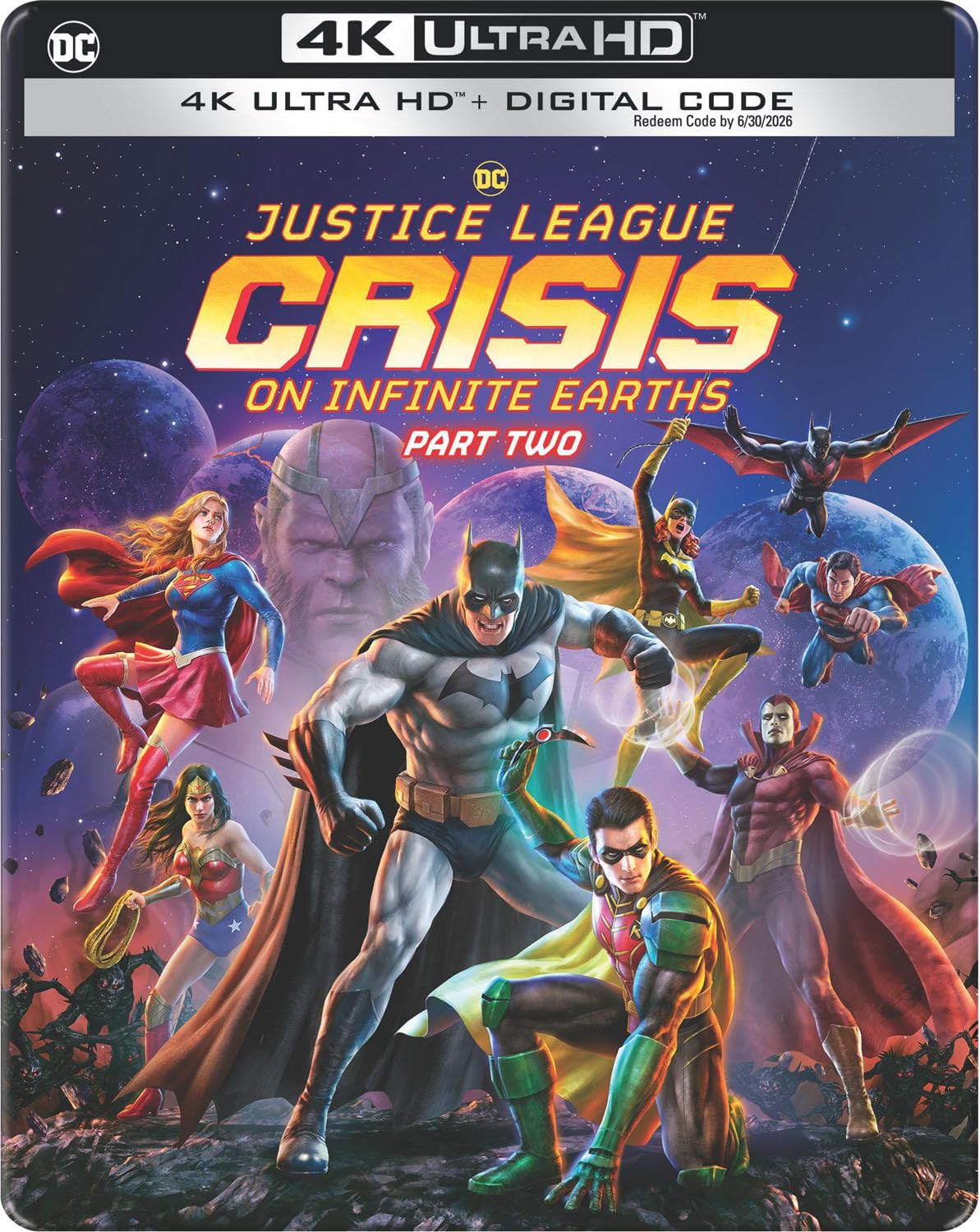 Justice League: Crisis on Infinite Earths Part 2 Steelbook (4K UHD + 4K Digital Code)