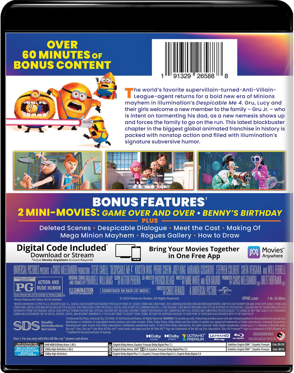 Despicable Me 4 - Collector's Edition (4K UHD + Blu-ray + Digital) w/slipcover