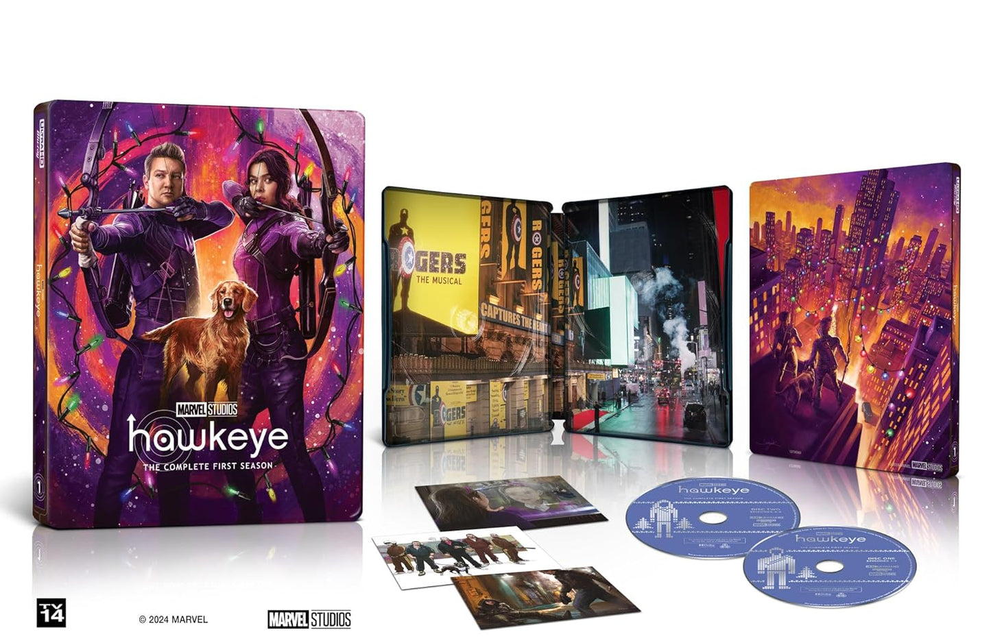 Hawkeye: Complete Season 1 4K UHD Steelbook includes Bonus Extras & Concept Art Cards