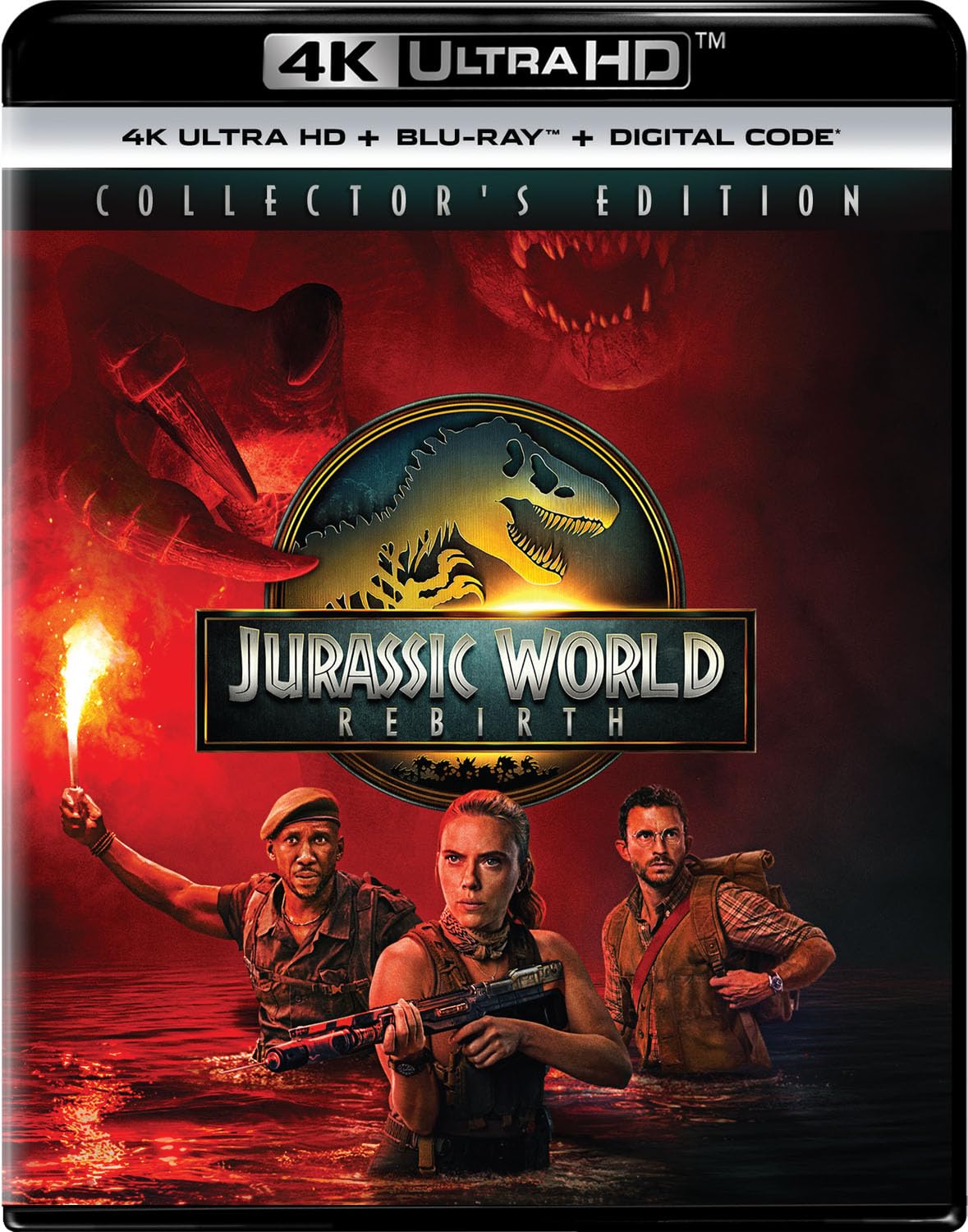 Jurassic World Rebirth (4K UHD + Blu-ray +4K Digital Code) W/ Slipcover