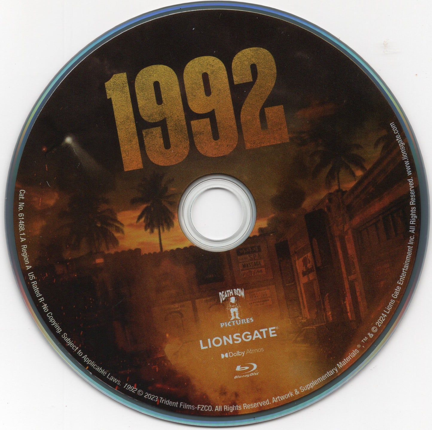 1992 (2024) Blu-ray Disc, No Case/Insert/Digital