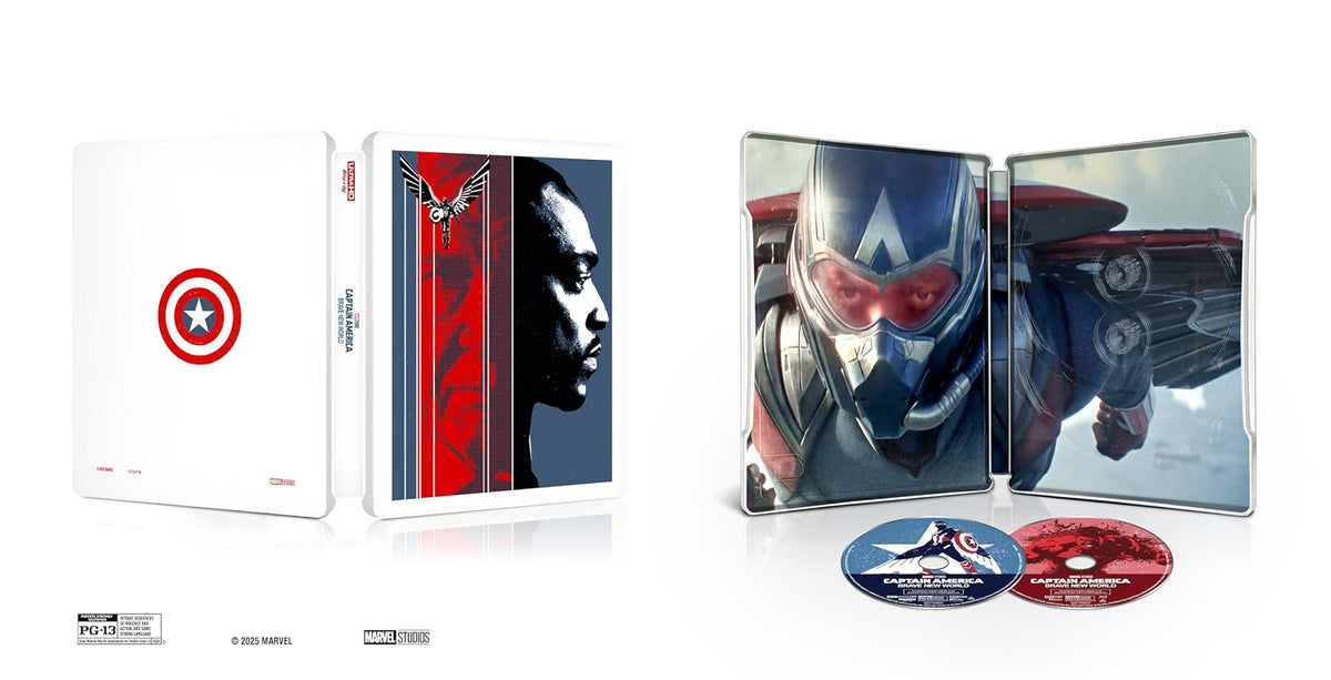 Captain America: Brave New World 4K UHD + Blu-ray + Digital Code Steelbook
