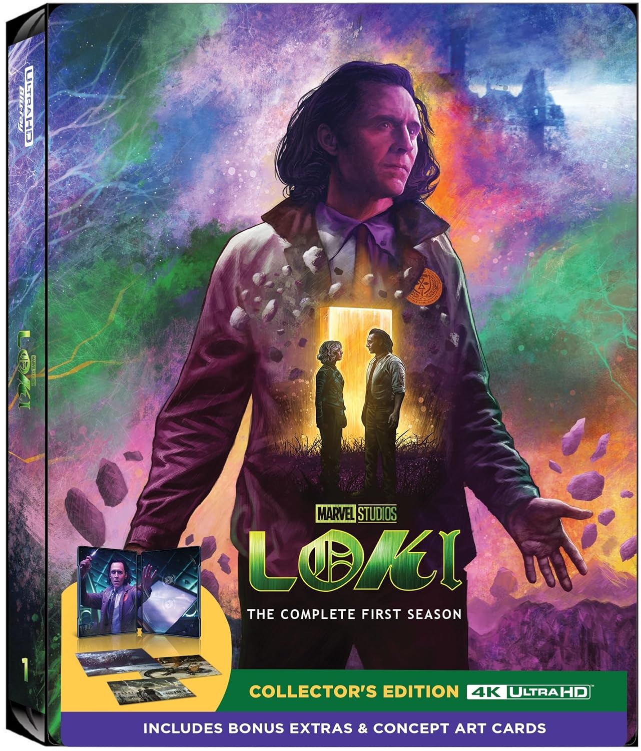 Loki Season 1 4K UHD Steelbook – Bonus Extras + Art Cards