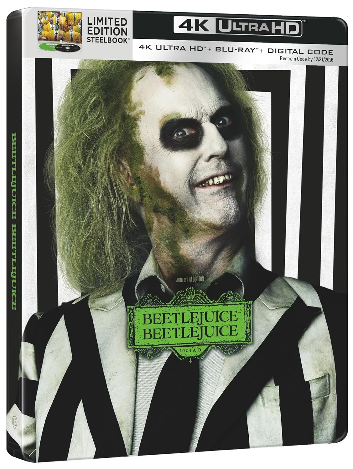 Beetlejuice Beetlejuice Limited Edition Steelbook (4K UHD + Blu-ray + 4K Digital)