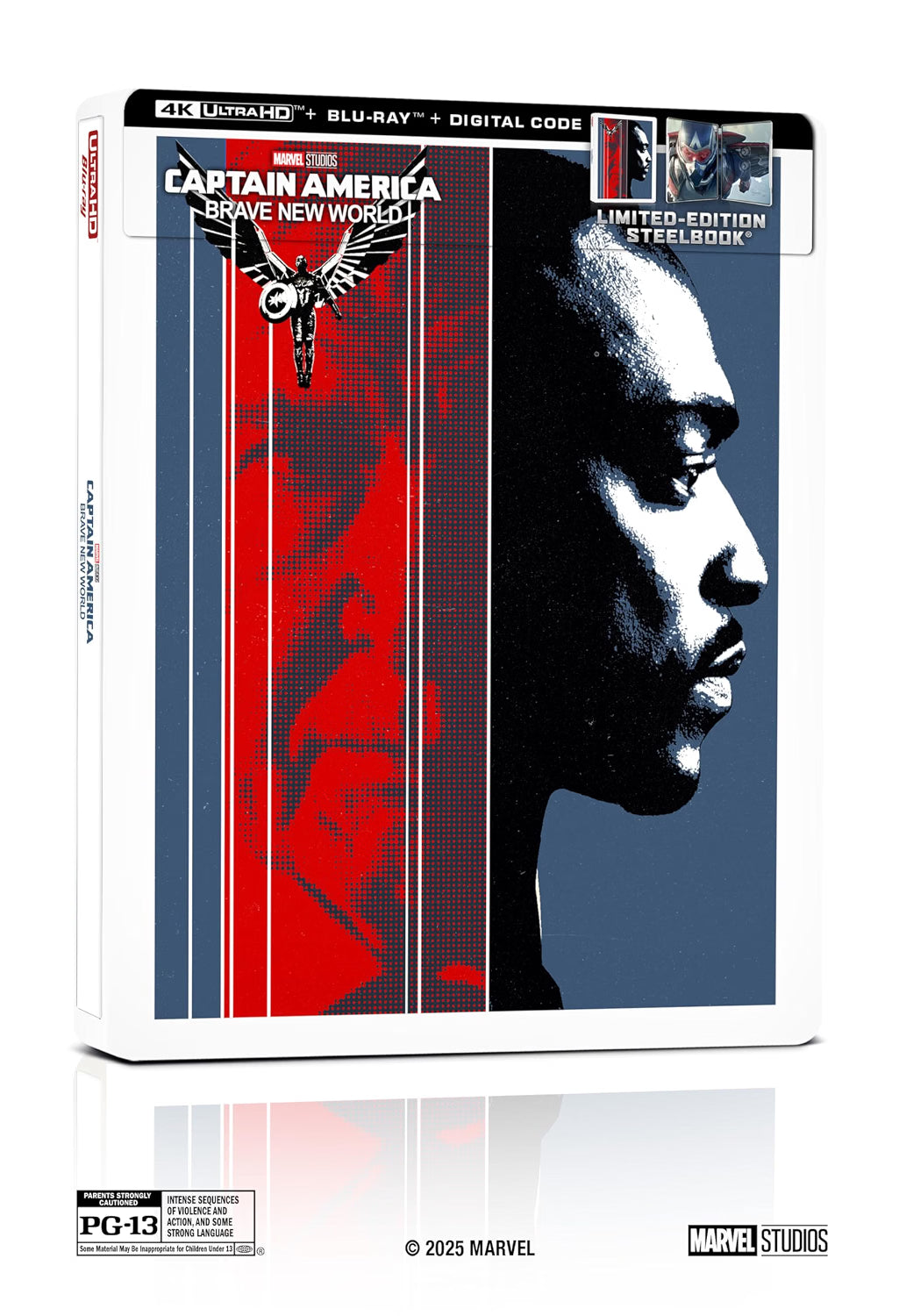 Captain America: Brave New World 4K UHD + Blu-ray + Digital Code Steelbook