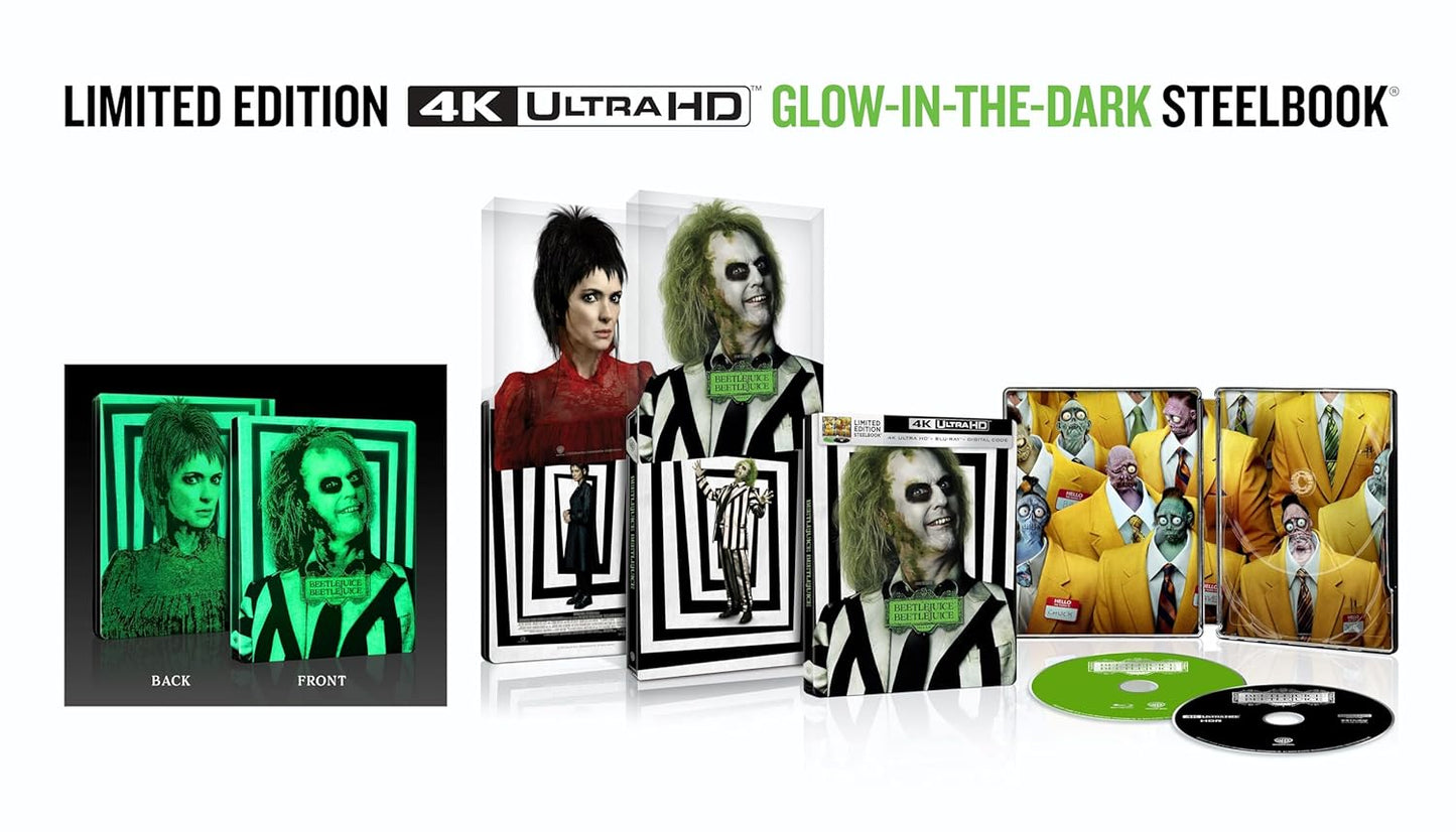 Beetlejuice Beetlejuice Limited Edition Steelbook (4K UHD + Blu-ray + 4K Digital)