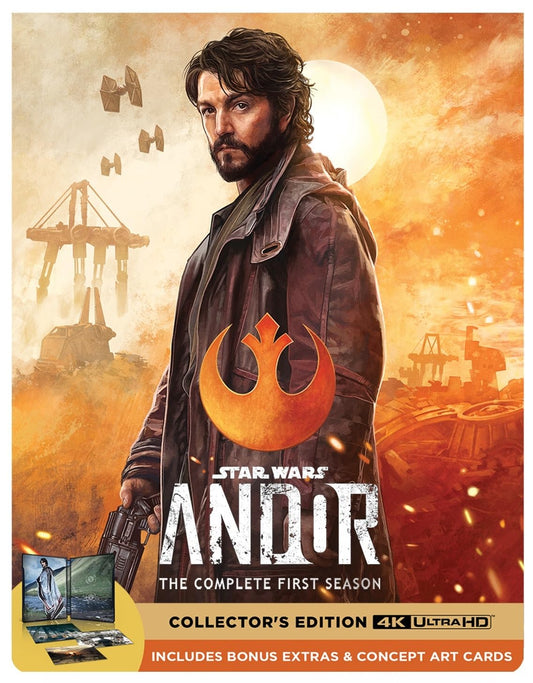 Andor : Season 1 Steelbook Collector's Edition [4K UHD] includes Bonus Extras & Concept Art Cards