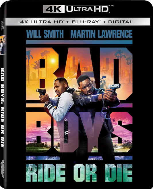 Bad Boys: Ride Or Die (4K UHD + Blu-ray +4K Digital Code) with Slipcover