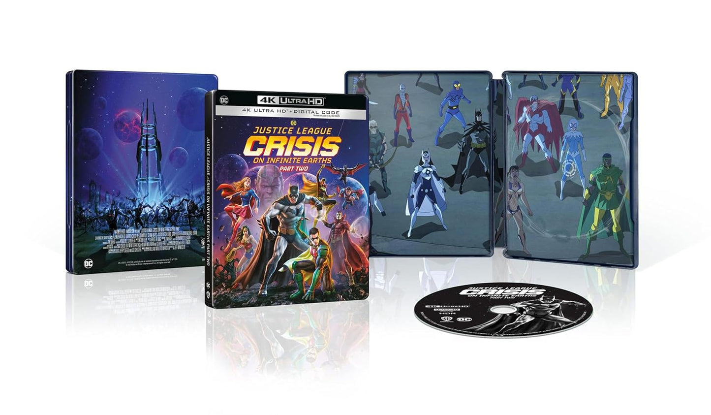 Justice League: Crisis on Infinite Earths Part  2 Steelbook (4K UHD + 4K Digital Code)