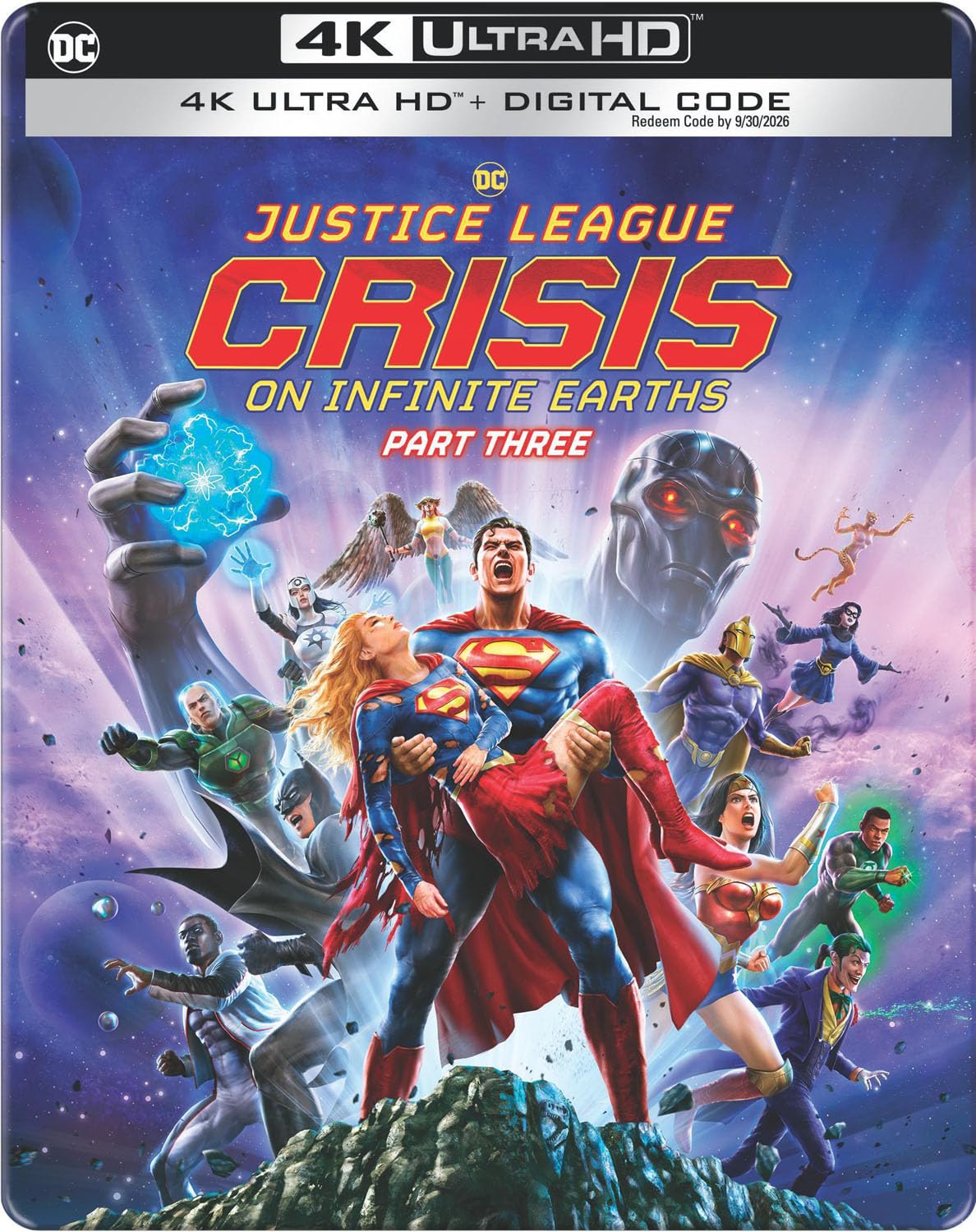 Justice League: Crisis on Infinite Earths Part 3 Steelbook (4K UHD + 4K Digital Code)