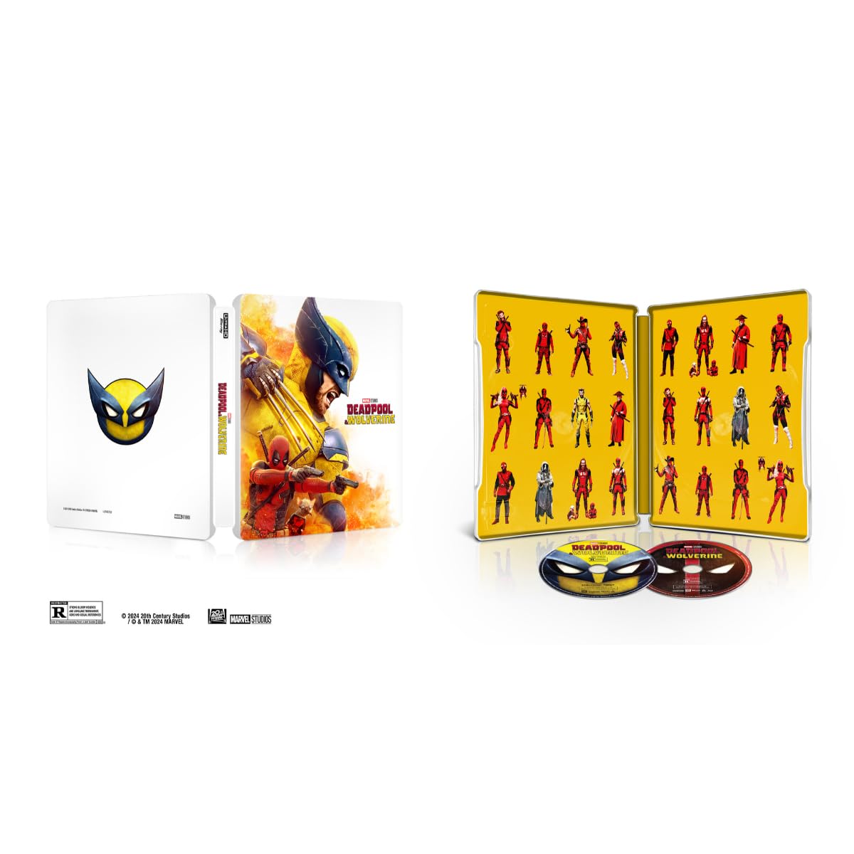 Deadpool & Wolverine Steelbook (4K UHD + Blu-ray + 4K Digital Code)