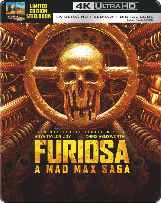 Furiosa: A Mad Max Saga - Limited Edition Steelbook (4K UHD + Blu-ray + 4K Digital)