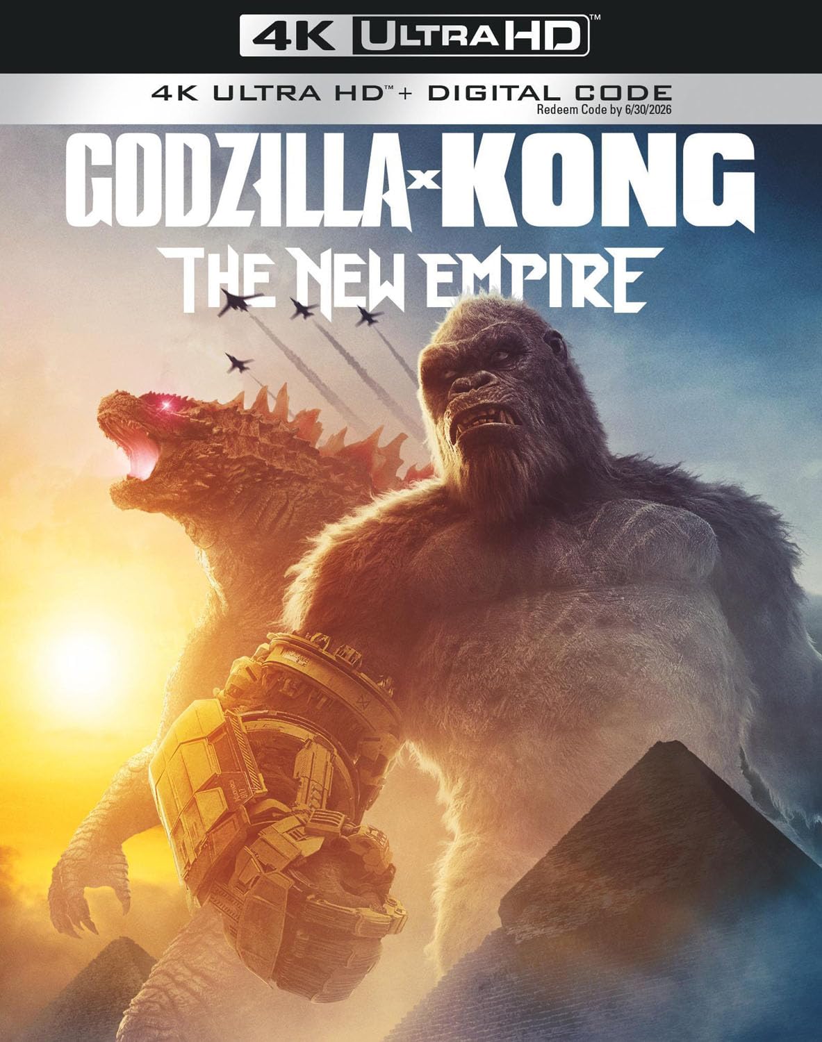 Godzilla x Kong: The New Empire (4K UHD + 4K Digital Code) with Slipcover