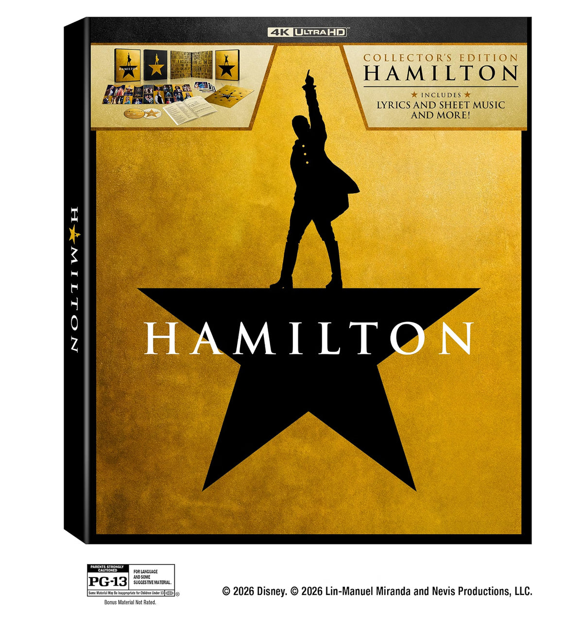 Hamilton (2020) (4K UHD - Collector's Edition) + Lyrics and sheet music