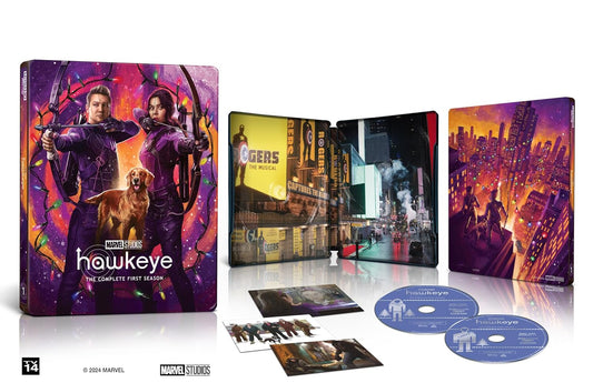 Hawkeye: Complete Season 1  4K UHD Steelbook includes Bonus Extras & Concept Art Cards