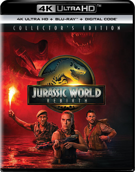 Jurassic World Rebirth (4K UHD + Blu-ray +4K Digital Code) W/ Slipcover