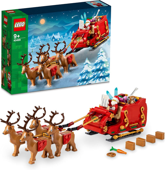 LEGO 40499 - Santa's Sleigh W/Santa Claus Figurine & Reindeer (343 pcs), age 9+