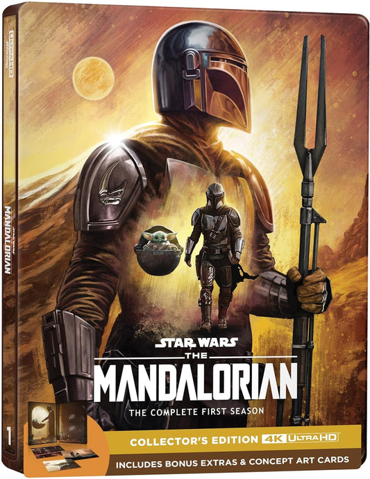 Mandalorian: Season 1 Steelbook Collector's Edition [4K UHD] includes Bonus Extras & Concept Art Cards (Copy)