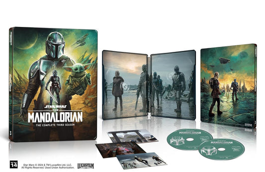 Mandalorian: Season 3 Steelbook Collector's Edition [4K UHD] includes Bonus Extras & Concept Art Cards