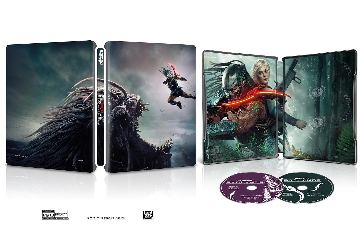 Predator: Badlands 4K UHD + Blu-ray + Digital Code Steelbook - Limited Edition