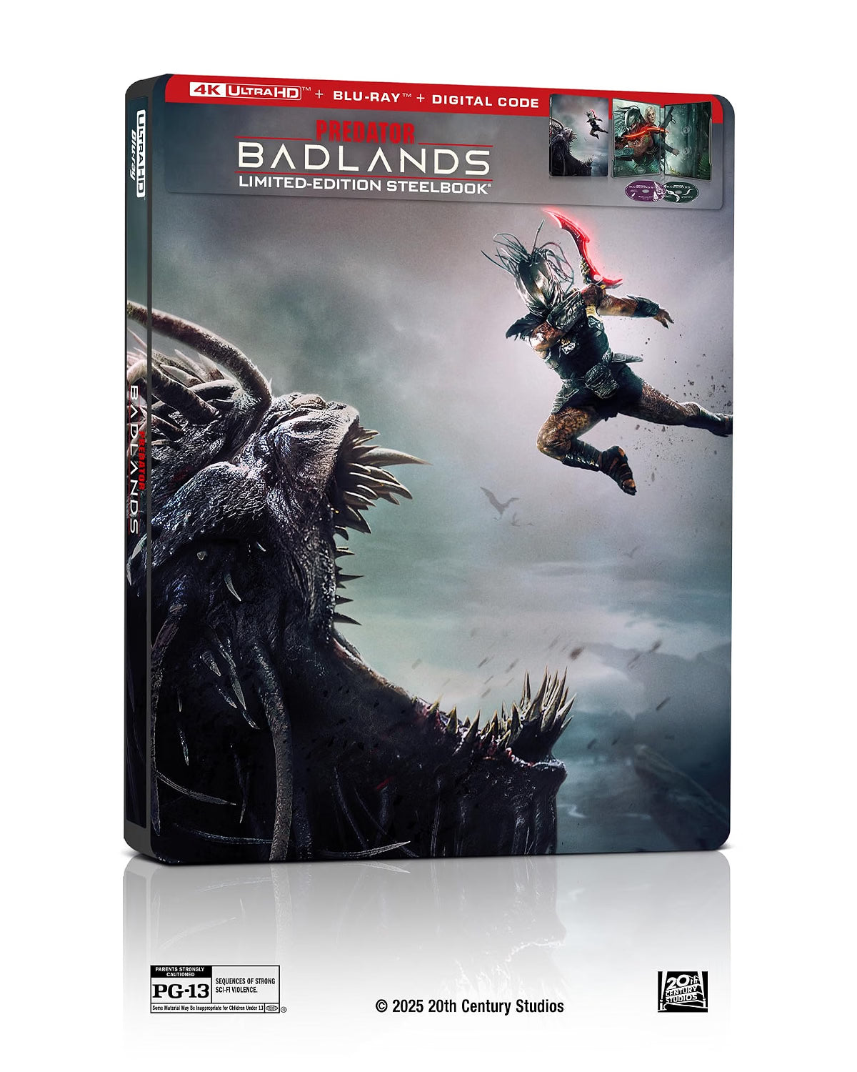 Predator: Badlands 4K UHD + Blu-ray + Digital Code Steelbook - Limited Edition