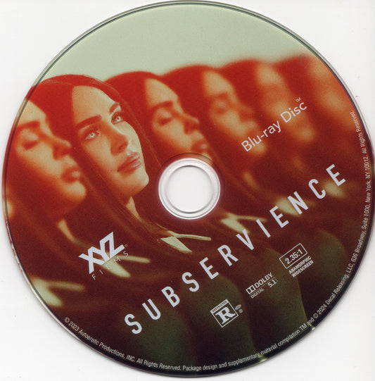 Subservience Blu-ray Disc, No Case/Insert/Digital