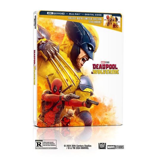 Deadpool & Wolverine Steelbook (4K UHD + Blu-ray + 4K Digital Code)