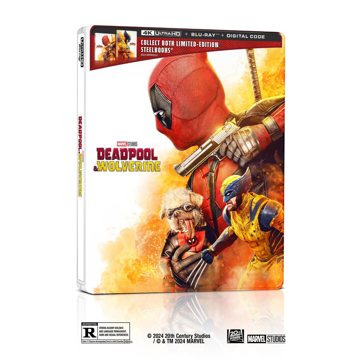 Deadpool & Wolverine Steelbook (4K UHD + Blu-ray + 4K Digital Code)