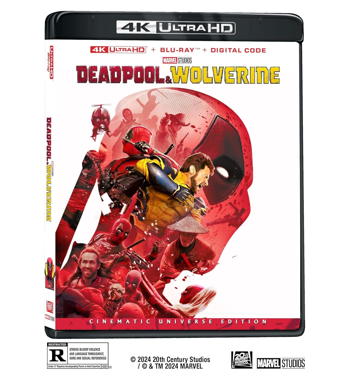 Deadpool & Wolverine (4K UHD + Blu-ray +Digital Code) with Slipcover