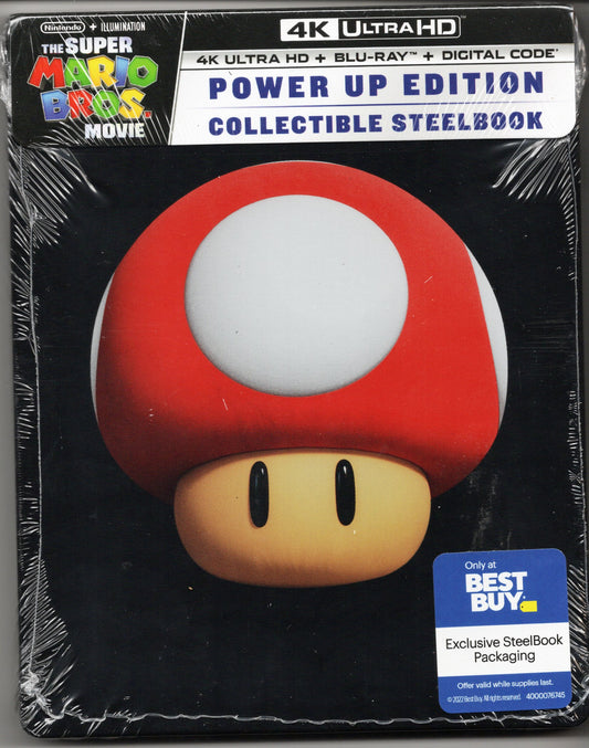 The Super Mario Bros. Movie - Power Up Collectible Edition Steelbook (4K UHD + Blu-ray + 4K Digital)