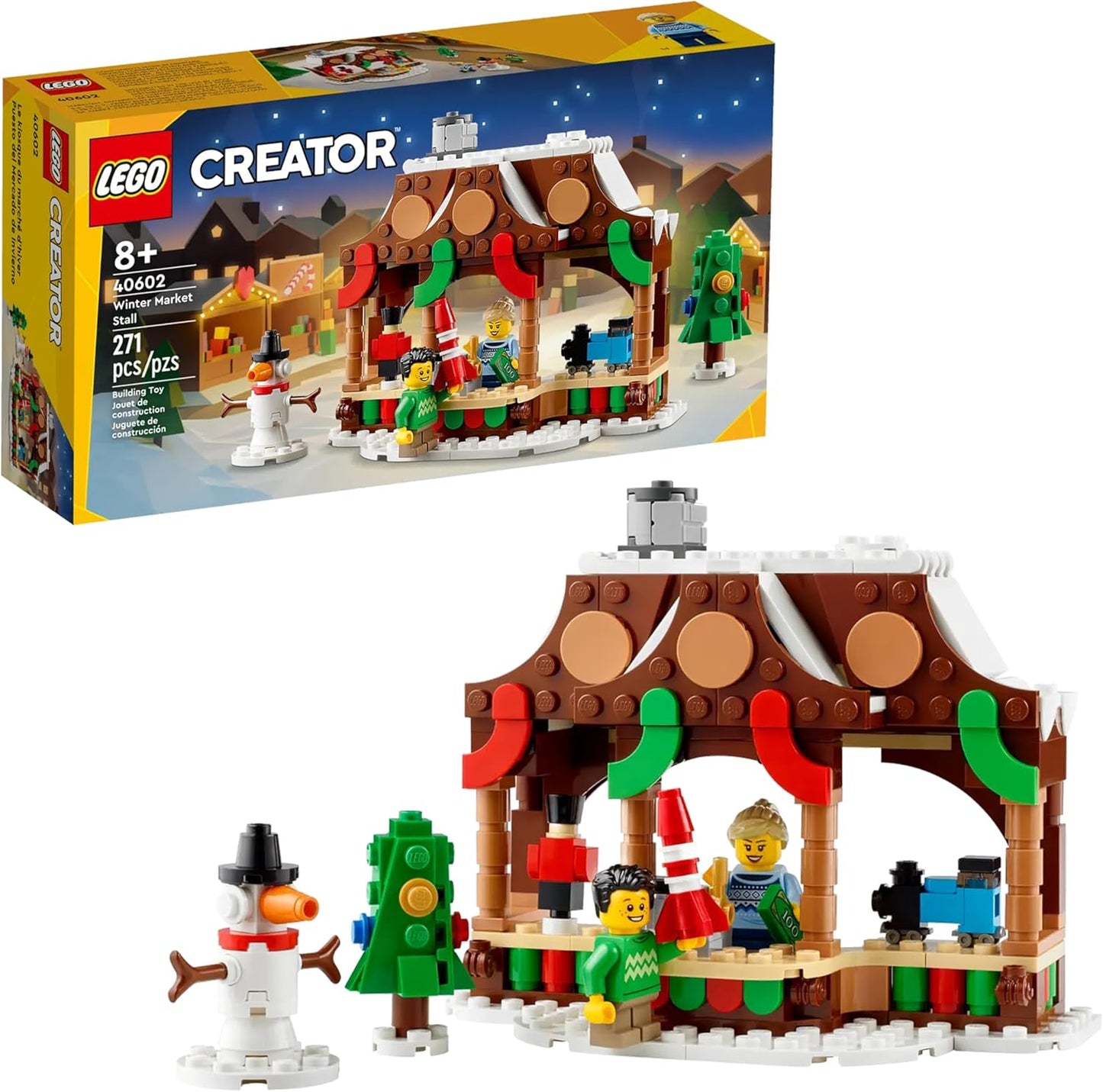 LEGO 40602 - Winter Market Stall (271 pcs), Ages 8+