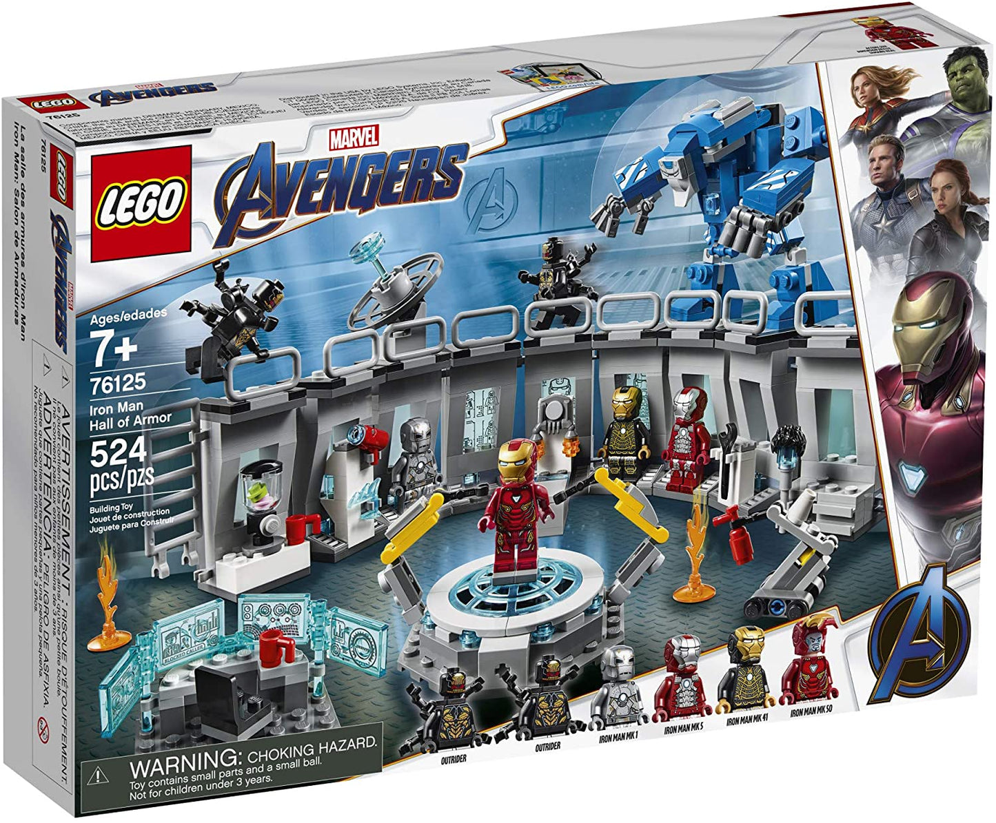 Lego 76125 - Marvel Iron Man Hall of Armor (524 pcs), ages 7+