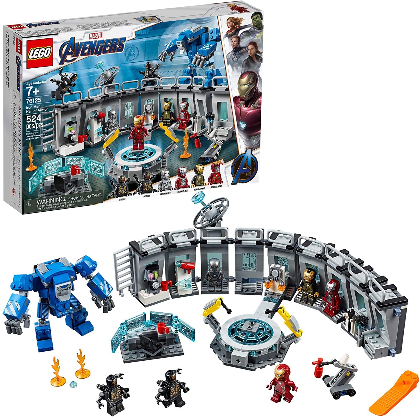 Lego 76125 - Marvel Iron Man Hall of Armor (524 pcs), ages 7+